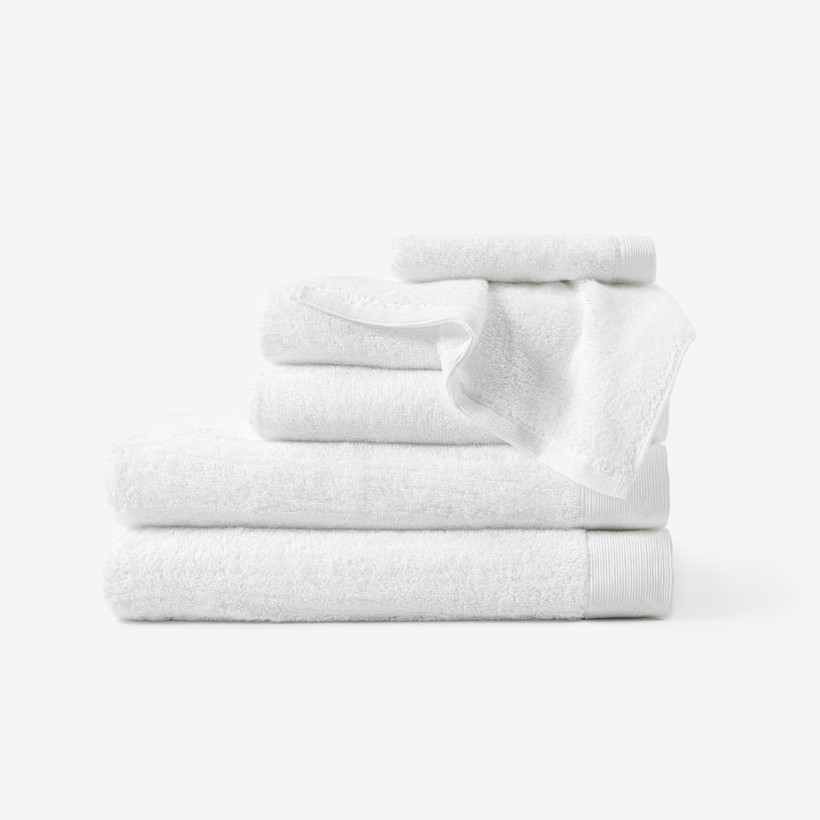 Modalový ručník/osuška s přírodním vláknem - bílý