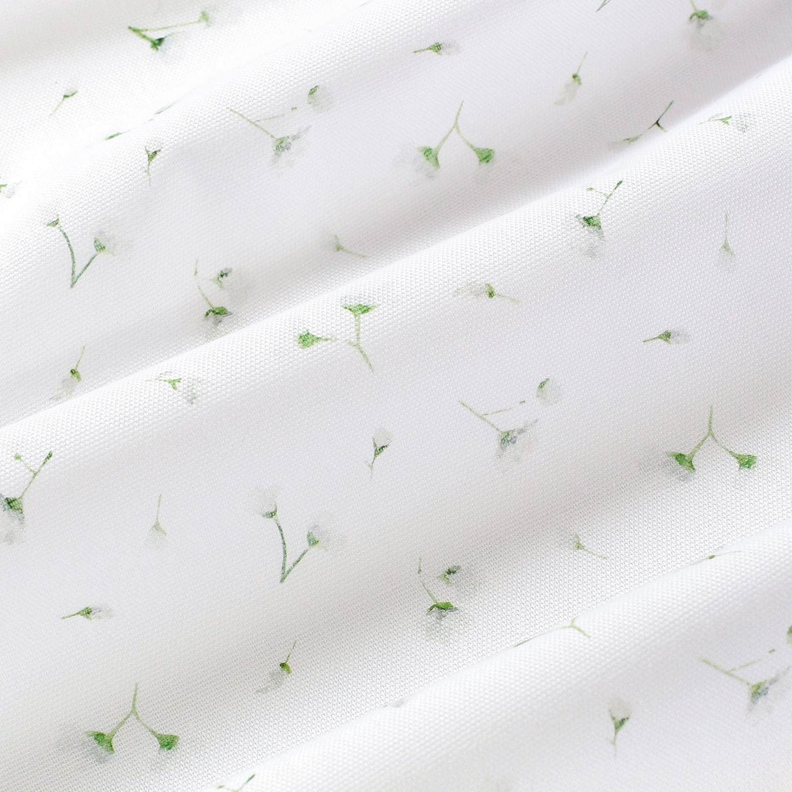 Dekorační látka Loneta - drobné květinky na bílém