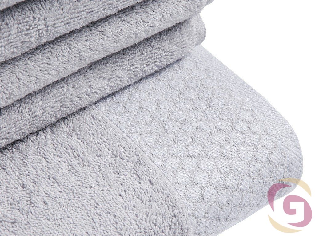 Froté ručník / osuška světle šedý - detail 1
