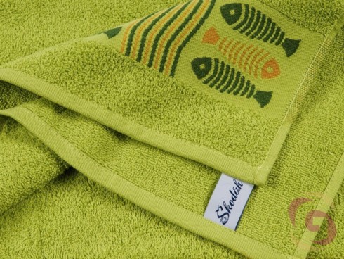 Froté ručník / osuška zelený - detail 2