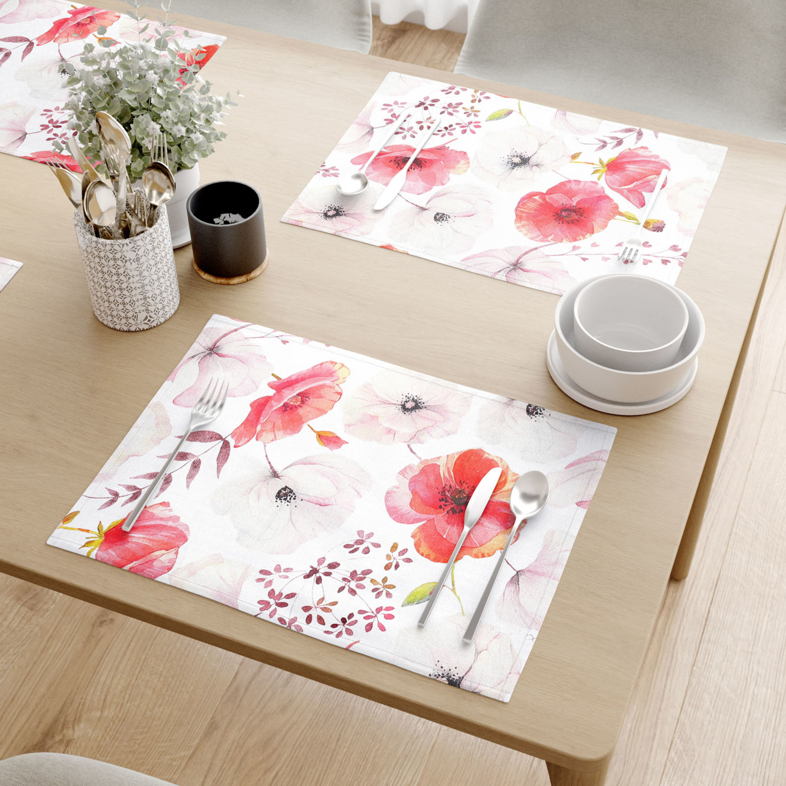 Prostírání na stůl Loneta - květy vlčích máků - sada 2ks