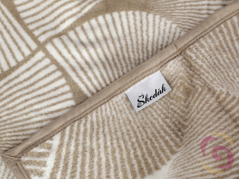 Luxusní deka z bavlny vzor vějíře
