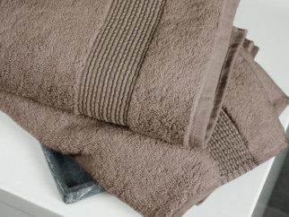 Froté ručník / osuška Mikro Exklusiv - šedobéžový