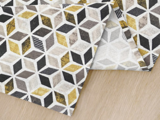 Prostírání na stůl VINTAGE - vzor mozaika se zlatou - sada 2ks
