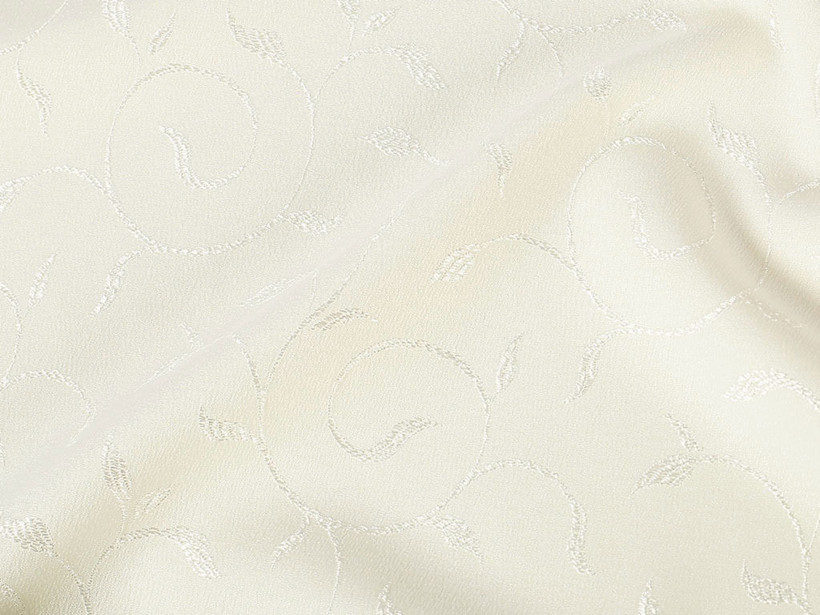 Teflonová látka na ubrusy - smetanová s velkými ornamenty