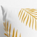 Bavlněný povlak na polštář - černé a zlaté palmové listy