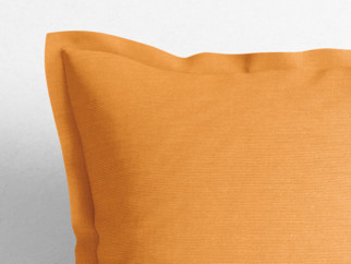 Dekorační povlak na polštář s ozdobným lemem Loneta - mandarinkový