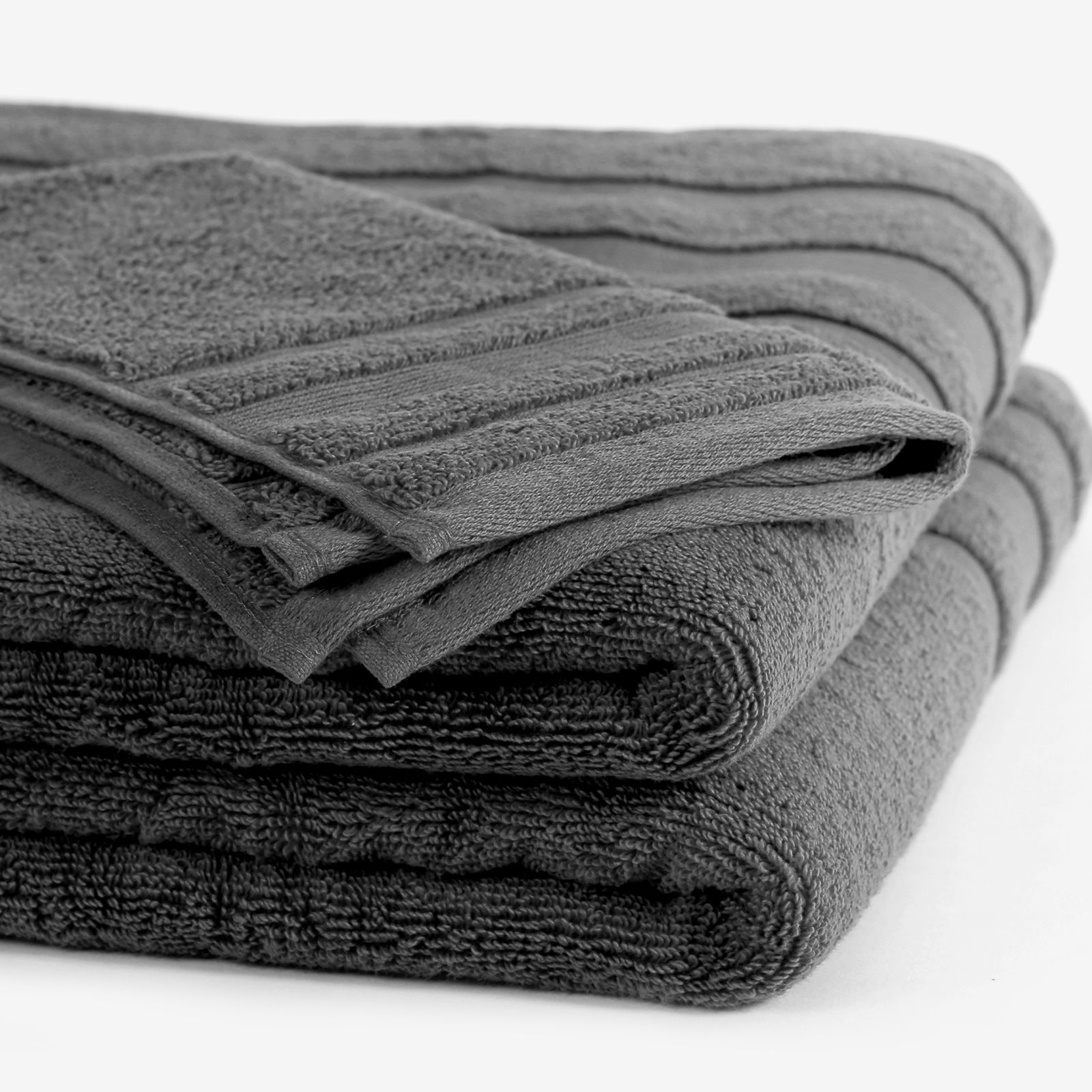 Hebký ručník z organické bavlny - tmavě šedý