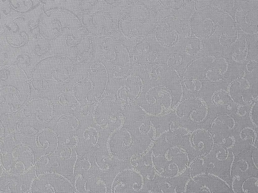 Luxusní teflonová látka na ubrusy - šedá s malými ornamenty