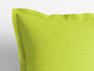 Dekorační povlak na polštář s ozdobným lemem Loneta - zelený