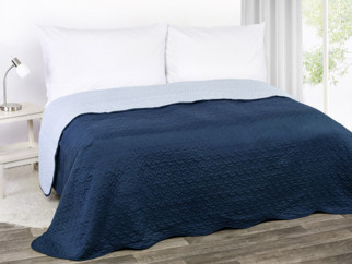 Designový přehoz na postel Bella - modrý