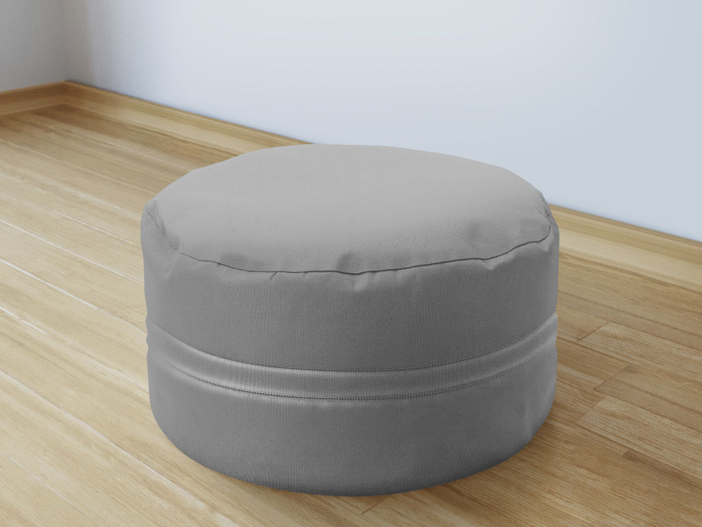 Bavlněný sedací bobek 50x20 cm - šedý