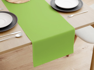 Běhoun na stůl 100% bavlněné plátno - zelený