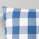 Bavlněný povlak na polštář KANAFAS - vzor velké modro-bílé kostky