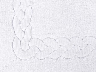 Koupelnová froté předložka bílá vzor „Ina” 50x70 cm