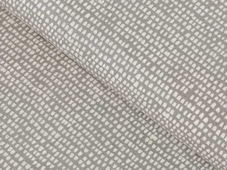 Bavlněné plátno SIMONA - vzor 811 drobné tvary na šedém - metráž š. 145cm
