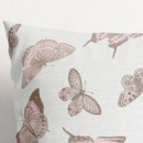 Dekorační povlak na polštář Loneta - růžoví motýli