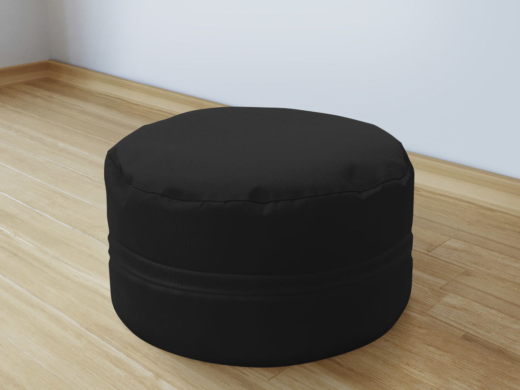 Bavlněný sedací bobek 50x20 cm - černý