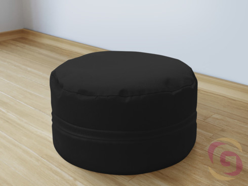 Bavlněný sedací bobek černý - detail 2