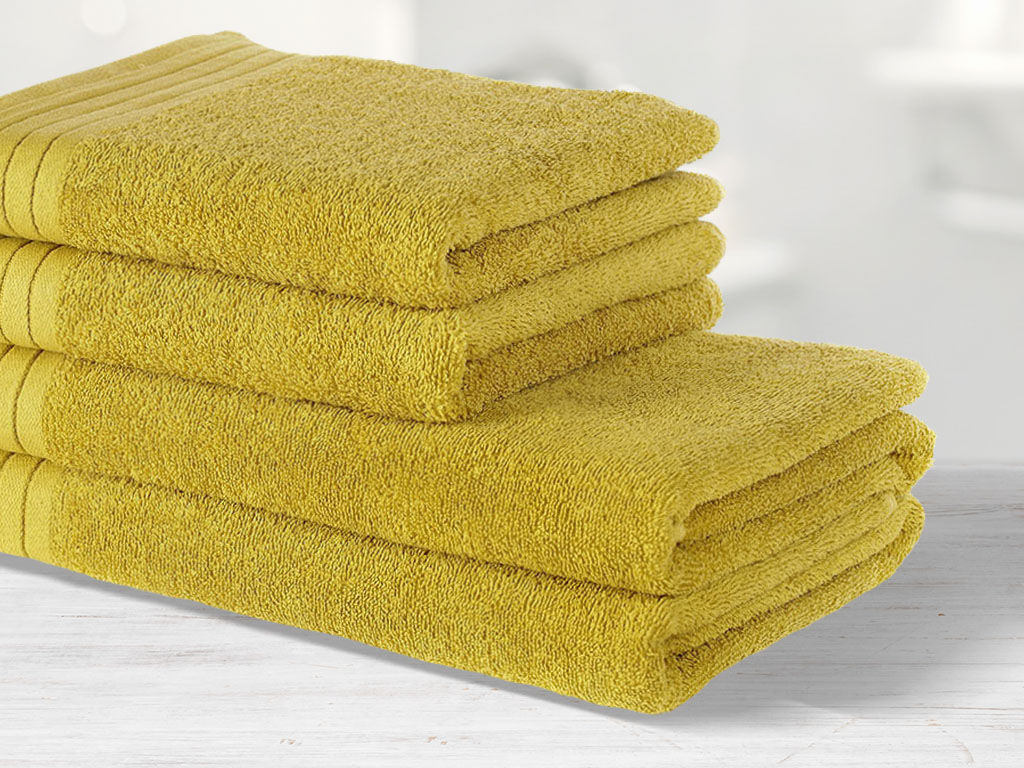 Froté ručník / osuška Marion - žlutozelený
