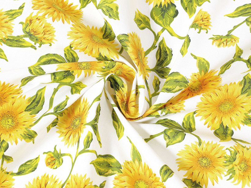 Bavlněné plátno - slunečnice