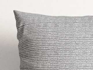Bavlněný povlak na polštář - vzor drobné tvary na šedém