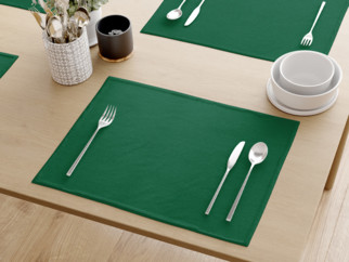 Prostírání na stůl Loneta - UNI tmavě zelené - sada 2ks