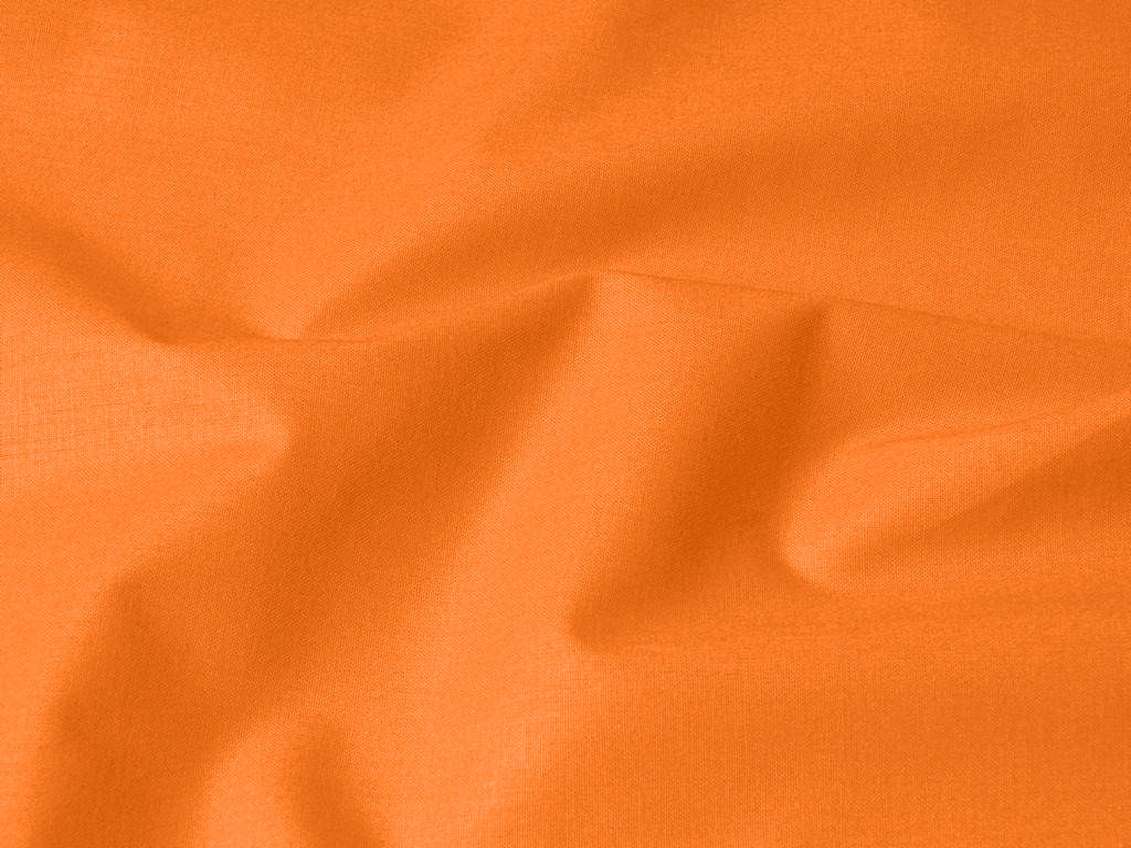 Bavlněná jednobarevná látka - plátno Suzy - oranžová