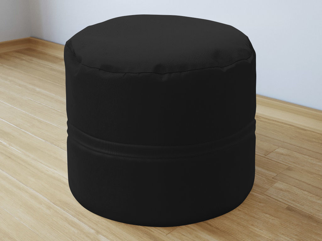 Bavlněný sedací bobek 50x40cm - černý