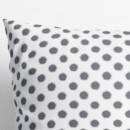 Bavlněný povlak na polštář - šedé designové puntíky