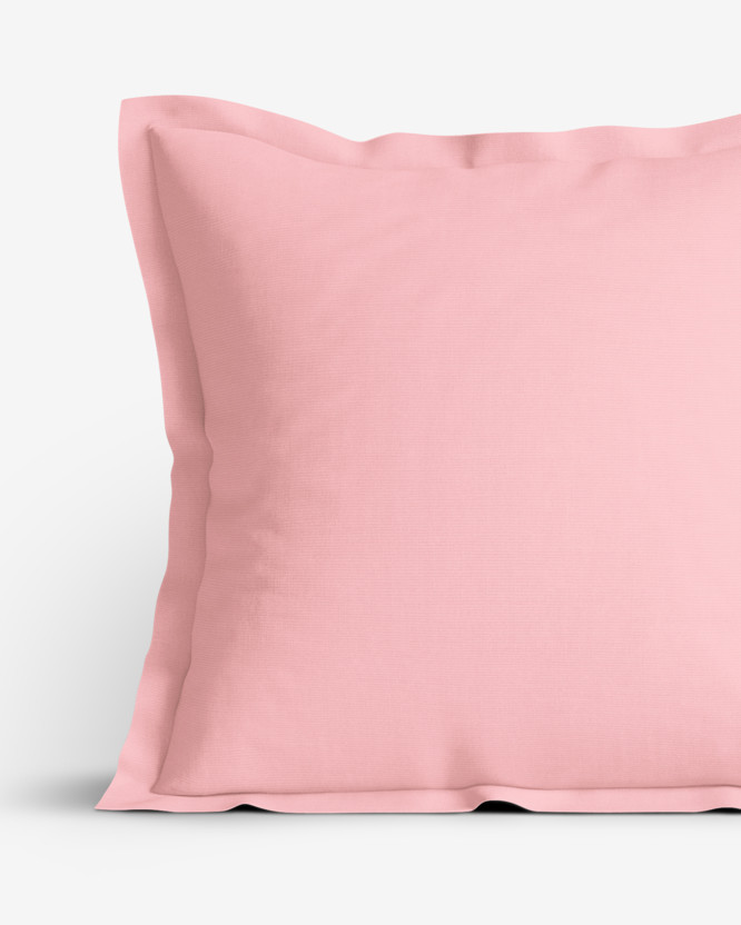 Dekorační povlak na polštář s ozdobným lemem Loneta - růžový