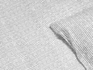 Bavlněné ložní povlečení - drobné šedé tvary na bílém