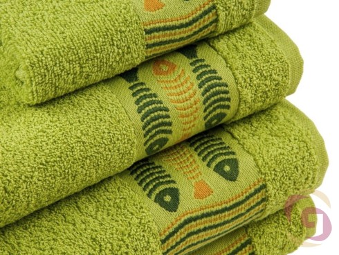 Froté ručník / osuška zelený - detail 1
