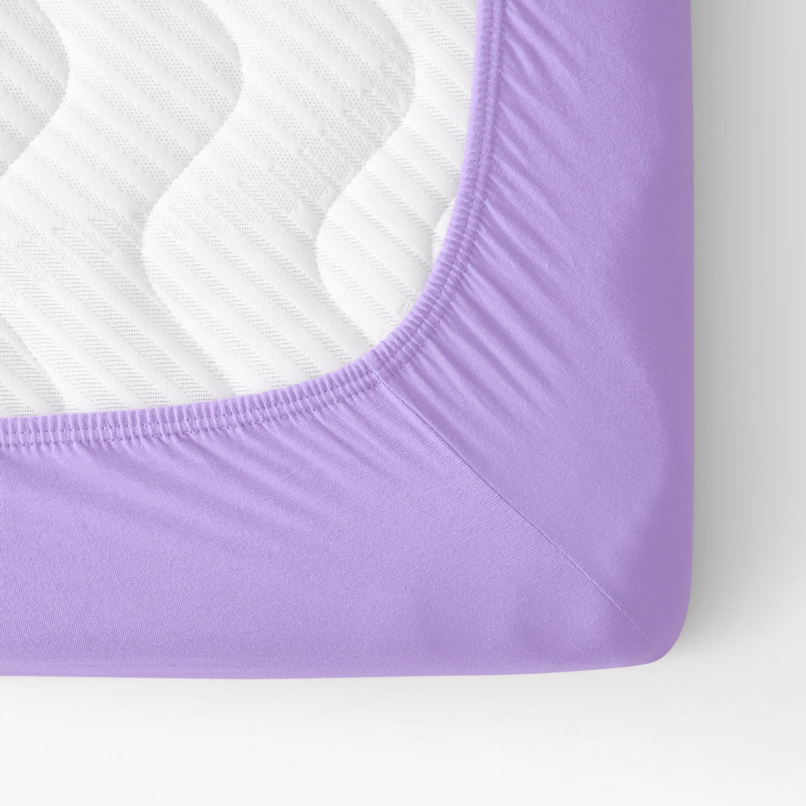 Prostěradlo jersey Exclusive pro vysoké matrace - světle fialové