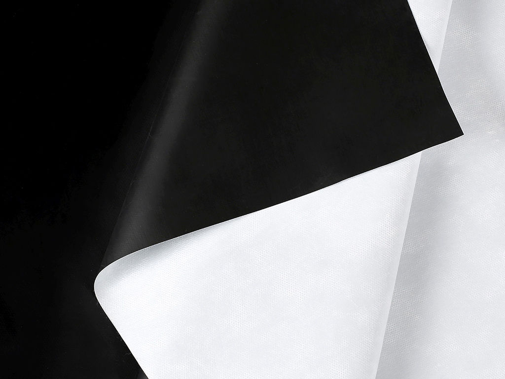 PVC ubrusovina s textilním podkladem - černá s kreslícím povrchem