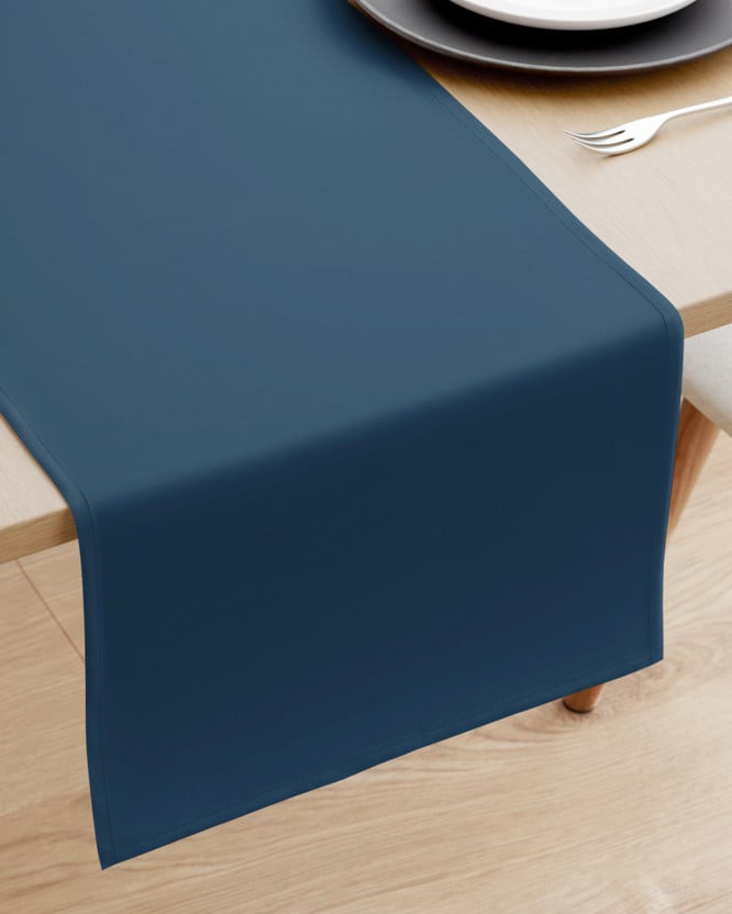 Běhoun na stůl 100% bavlněné plátno - námořnický modrý
