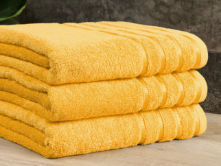 Bambusový ručník/osuška BAMBOO LUX - žlutý