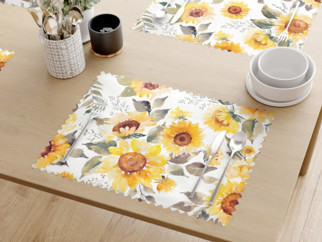 Prostírání na stůl teflonové - květy slunečnice - sada 2ks