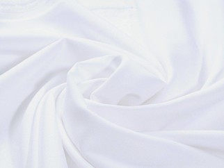 Dekorační jednobarevná látka Rongo bílá - šířka 150cm