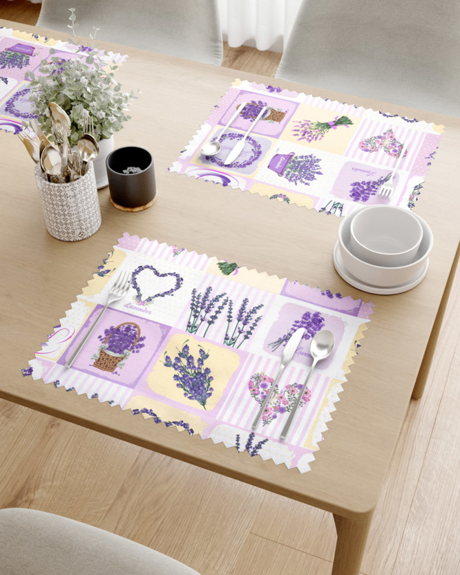 Prostírání na stůl teflonové - levandulové dekorace - sada 2ks