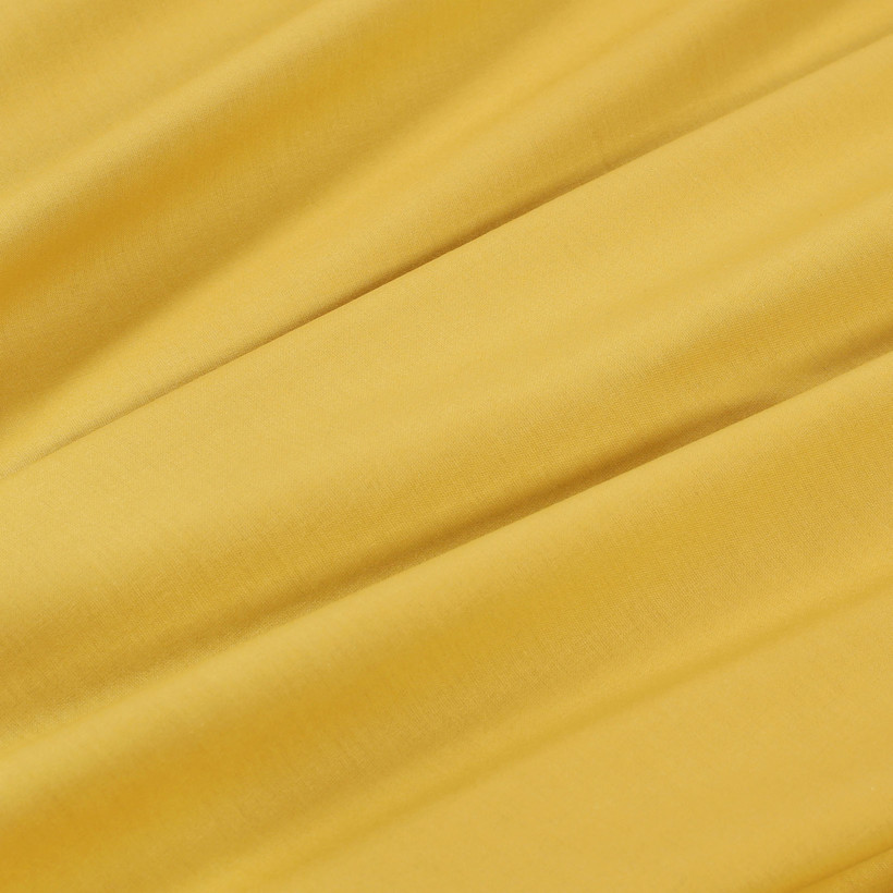 Bavlněná jednobarevná látka - plátno Suzy - medově žlutá