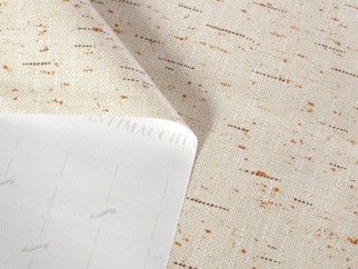 PVC ubrusovina s textilním podkladem - vzor žíhání na béžovém - metráž š. 140 cm