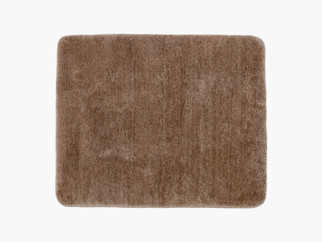 Koupelnová předložka / kobereček s vyšším chlupem - kávová 50x60 cm