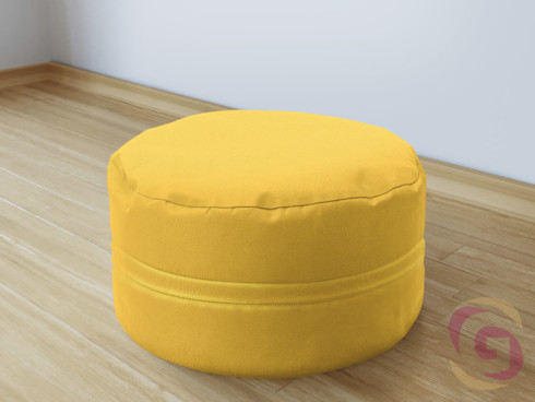 Dekorační sedací bobek - sytě žlutý