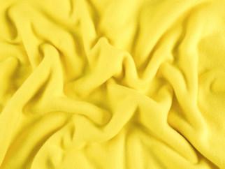 Polar fleece antipilling - metráž š. 150 cm - žlutý