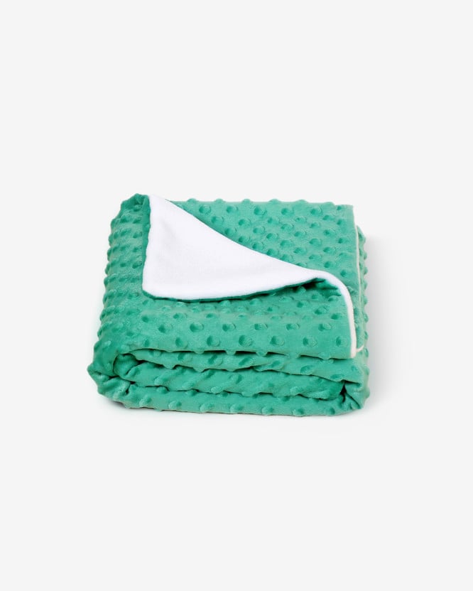 Dětská deka Minky - zelená - 75x100 cm