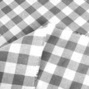 Hranatý ubrus Menorca - šedé a bílé kostičky