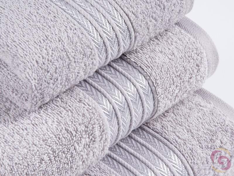 Froté ručník / osuška světle šedý - detail 2