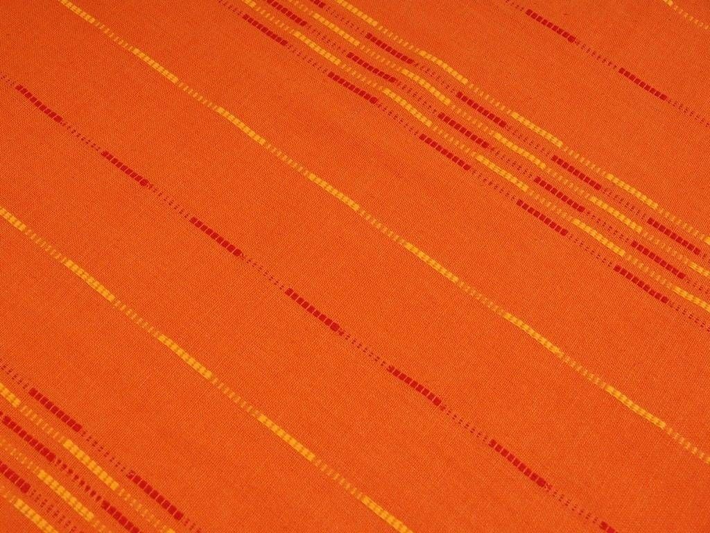Bavlněná látka - oranžové pruhy