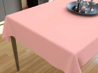 Bavlněný ubrus - pastelově růžový